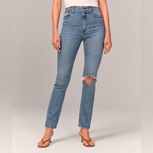 Abercrombie 90s Slim Straight Ultra High Rise Jeans
